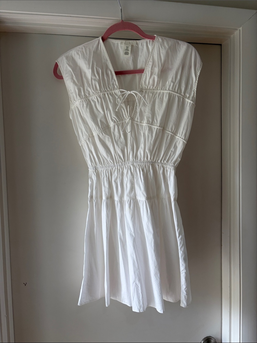 H&M White Mini Dress